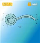Ручки раздельные MSM R610 PB (Полированная латунь) на круглом основании