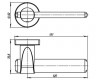 Ручки раздельные Armadillo Ajax URB1 SN/CP-3 (никель/хром)